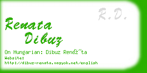 renata dibuz business card